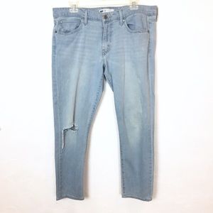 LEVI'S Light Wash Jeans Ripped Knee Distressed 12